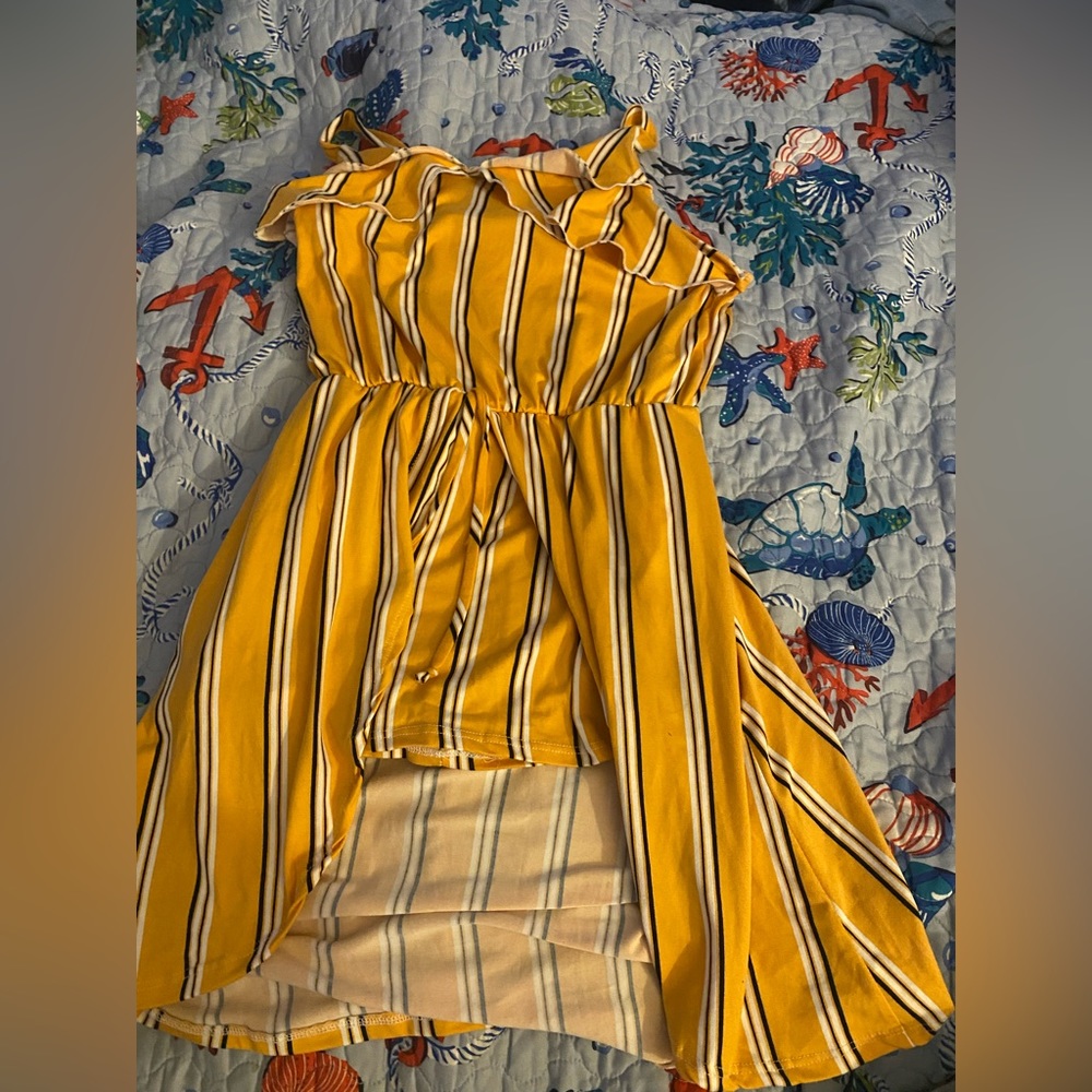yellow 2-hip romper